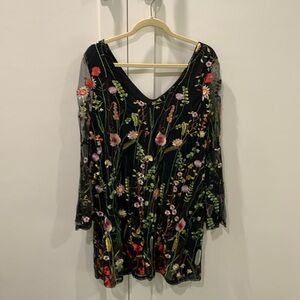 Cocktail embroidered dress